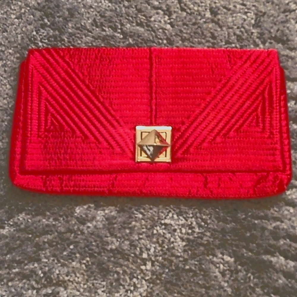 Pink couture VTG clutch bag